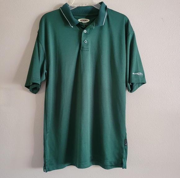 Green Bud Light Polo Colorado Timberline Poly-Dri Breathable Golf Shirt L - Picture 1 of 4
